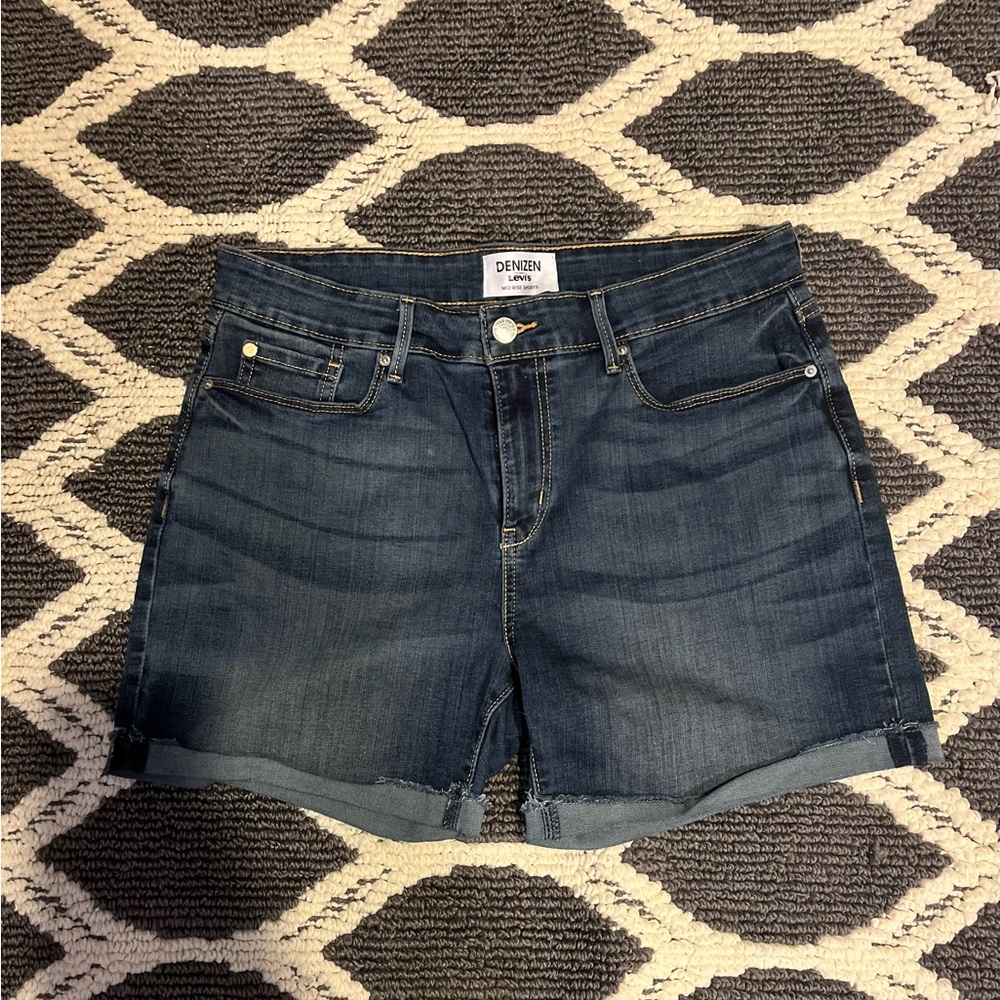 Levi shorts- misses size 10/W30. Dark washed